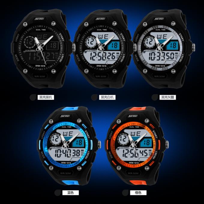 El reloj multifuncional con pilas japonés los 50m del deporte impermeabiliza color modificado para requisitos particulares