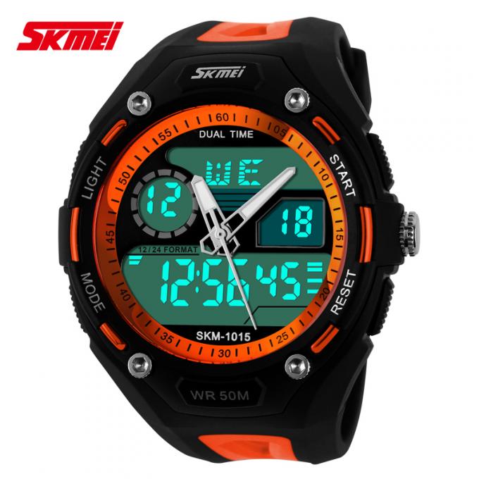 El reloj multifuncional con pilas japonés los 50m del deporte impermeabiliza color modificado para requisitos particulares