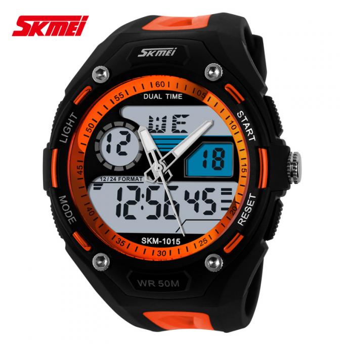 El reloj multifuncional con pilas japonés los 50m del deporte impermeabiliza color modificado para requisitos particulares