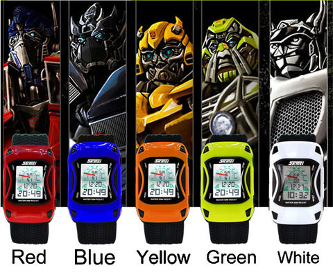 Reloj análogo colorido del Lcd con prenda impermeable del movimiento los 30m de Digitaces